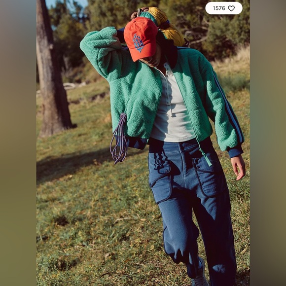 Free People Fleecy Sherpa Scrunchy Pippa Jacket, Various Sizes NWT - Picture 5 of 11